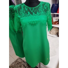 Roheline taskutega kleit