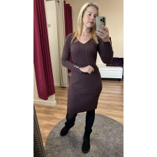 Pruun sviiter-kleit